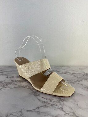 Naturalizer Womens 27 Edit Vennice Wedge Sandal Natural SZ 8M